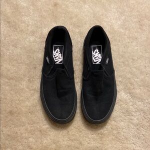 Vans Black Slip-On Shoes